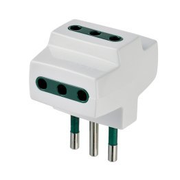 Multiple adapter for Italian plug 10A with 3 sockets 10A Vimar 00320.B
