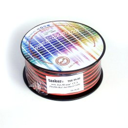 Tasker TSK54-20 Red-black flat section 2x1,50 mm Reel 20 meters
