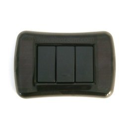 FreeLux 1 Button Radio Light Switch Without Batteries Black Transparent