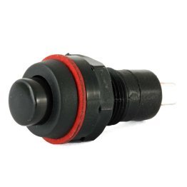 Panel Miniature Switch with Black Button