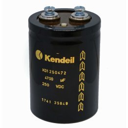 Condensatore Elettrolitico Kendeil K01 4700µF 250VDC con Terminali a Vite M5