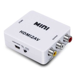 HDMI to Composite Video RCA Analog Converter with Stereo Audio