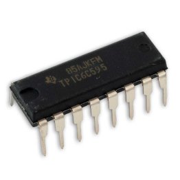 TPIC6C595N Shift Register 8 bit Seriale - Parallela DIP16 Texas Instruments