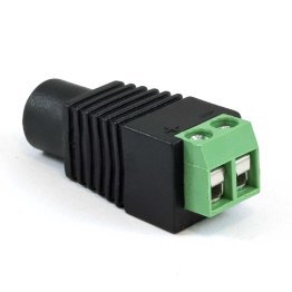 Adapter 5,5 x 2,1 mm DC socket with Clamp Terminals