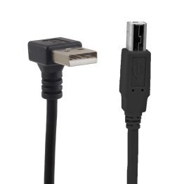 USB 2.0 cable Type A Male 90 ° angled - Type B Male 0,4 meters
