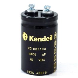 Condensatore Elettrolitico Kendeil 10000uF 63V 51x79 mm Terminali a Vite K01063103