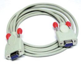 9-pole sub-D F / F 2-meter serial cable