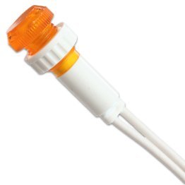 Orange Indicator Light Diameter 10mm 230VAC with Screw Fixing