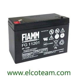 Fiamm FG11201 Lead-acid hermetic battery 6V 12Ah