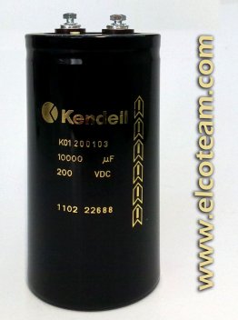 Kendeil electrolytic capacitor 10.000µF 200VDC