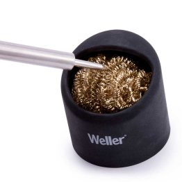 Weller WLACCBSH Sistema Pulizia Saldatore in Silicone con Paglietta di Ottone