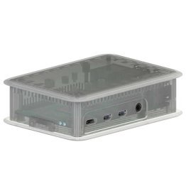 Case for Raspberry Pi 4 Transparent cooled by TEKO TEKBERRY 4.0 ventilation slots