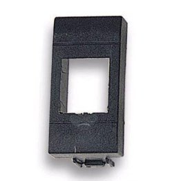 Placca Adattatore Keystone per Frutti Prese RJ45 per BTicino International Nero