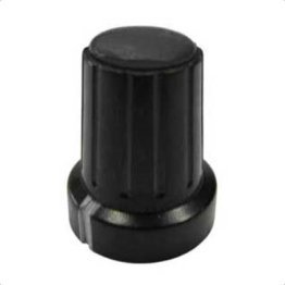 Black Knob Ø15mm with Nut Cover, Colored Index Spindle Fixing