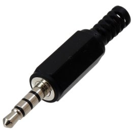 Jack 3.5 4-pole plug to be welded