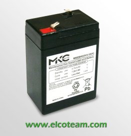Batteria Ermetica al piombo 6V 4Ah MKC