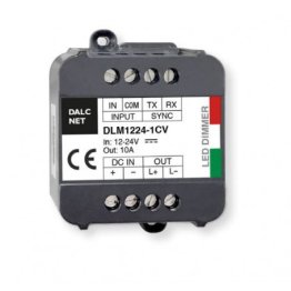 DLM1224-1CV Controller per Led 12÷24V DC 10A con comando 0÷10V, potenziometro o pulsante