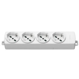 Multipresa senza cavo con 4 prese Schuko Vimar 01291.NC colore bianco