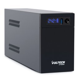Uninterruptible power supply Vultech UPS1400VA-LFP with Lithium-Iron-Phosphate batteries and Bypass and Schuko outputs