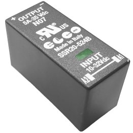 SSR20-524B Relè' stato solido ELCO controllo 10-32VDC uscita 5A 35VDC