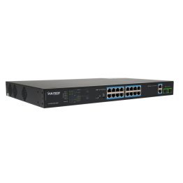 Vultech POE2164GE-200W Switch PoE+ 16 Porte 10/100 + 2 Porte Uplink 10/100/1000 + 2 Porte SFP 1000 Mbps