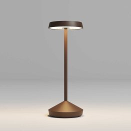 REDO Sophie Rechargeable Corten Table Lamp Dimmable LED 2,2W IP65 with charging base