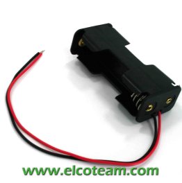 Battery holder for 2 AA batteries with wires Code: BH322-1A