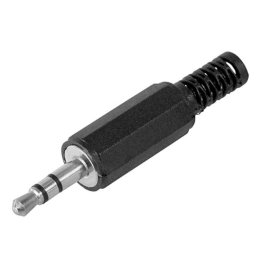 3.5mm stereo jack plug with cable guide
