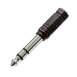 Adapter Jack 6.3mm stereo plug to 3.5mm stereo socket