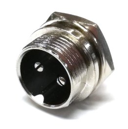 Connettore Microfonico Maschio da Pannello 2 Poli