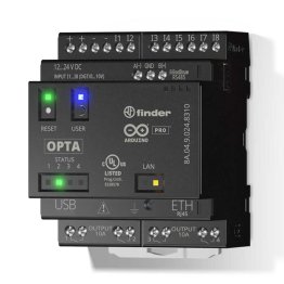 Finder OPTA LITE 8A.04.9.024.8300 Arduino® Pro Programmable Logic Relays (PLR) con 8 input e 4 output - Ethernet o ModBus TCP/IP