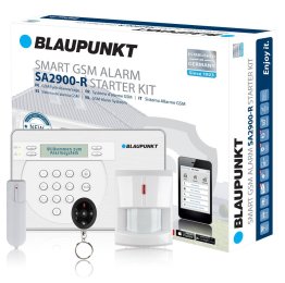 Blaupunkt SA2900R Kit Centrale allarme wireless GSM con sensore movimento e contatto magnetico