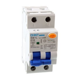 Chint NB1L1 Differential magnetothermal switch 1P+N 10A 30mA 4.5kA Curve C Type A