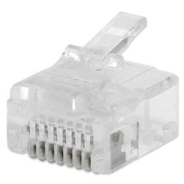 Conettore Maschio Spina RJ45 volante 8p8c a crimpare versione corta