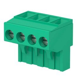 Sauro CIF04005 4-pole female terminal block, pitch 5.08mm, removable