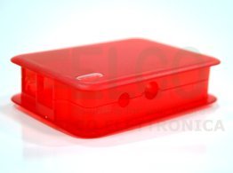 TEK-BERRY professional case for Raspberry Pi Transparent Red