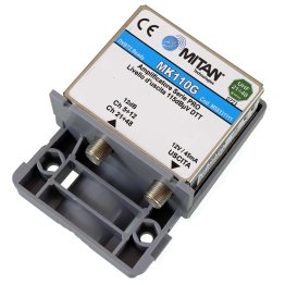 Mitan MK110G Amplificatore da palo 1 Ingresso larga banda III+UHF 12dB 115dBuV 5G-Ready