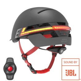 Smart Bluetooth Helmet for Electric Scooter and Bicycle with LED Lights, JBL Speakers, Microphone, Remote Control and SOS System - Size M