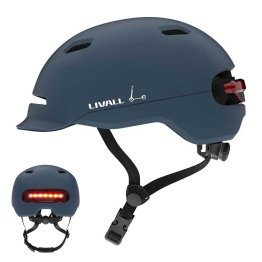 Livall C20BL Bluetooth Smart Helmet for Electric Scooter and Bicycle with LED Lights and SOS System - Size L