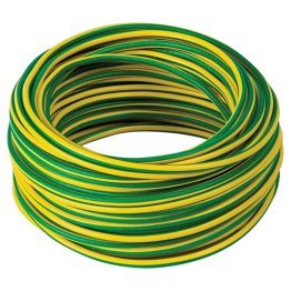 Cavo Unipolare sezione 2,5mm2 colore giallo verde in matassina da 15m