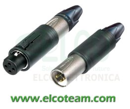 Switchable 3-pole XLR connector Plug / Socket
