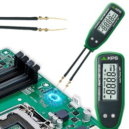 KPS-SMD500 Digital SMD Tester SMART LCR Tester for automatic measurement of Resistors, Capacitors, Continuity and Diodes.