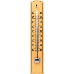 Termometro analogico con base di legno Velamp THERM30