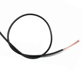 Black flexible unipolar cable 1x0.22mm Tasker C130