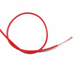 Red flexible unipolar cable 1x0.22mm Tasker C130