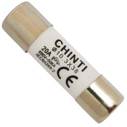Fusibile cilindrico 20A 100kA Tipo gG 10,3x38 - Chint 80609C