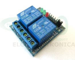 Shield for Arduino with 2 electromechanical relays 5V coil