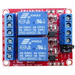 Shield with 2 electromechanical relays 5V coil