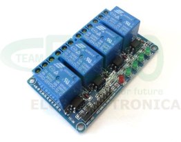 Shield for Arduino with 4 electromechanical relays 5V coil