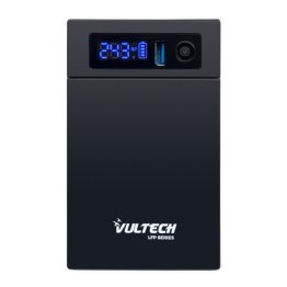 Vultech UPS1000VA-LFP | Line Interactive 1000VA/500W LifePO4 UPS | Uninterruptible Power Supply with Two-Way and Schuko Outlets